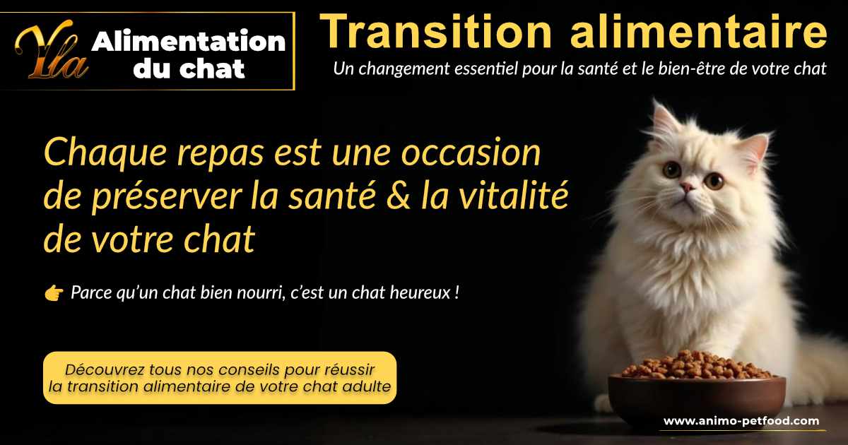 Transition alimentaire chat adulte, assurer la santé du chat